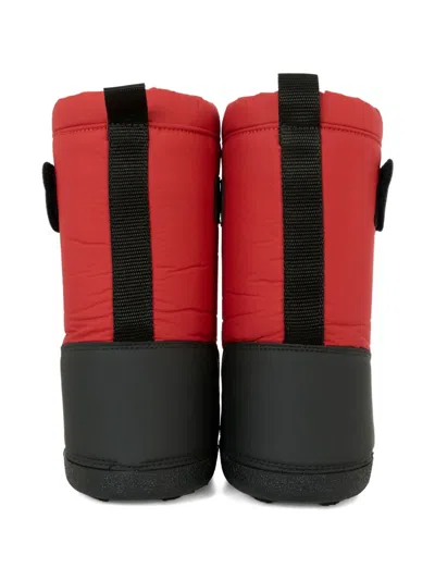 Moschino Teddy-motif Snow Boots In Red