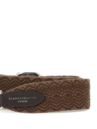 Gianni Chiarini Woven Leather-trim Shoulder Strap