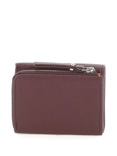 Gianni Chiarini Zip-around Leather Wallet In Burgundy