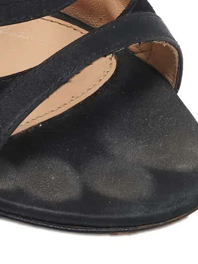 Pre-owned Gianvito Rossi 2023 120mm Suede Sandals In Black