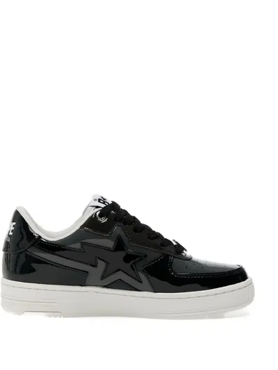 A Bathing Ape Sta Icon Patent Leather Low-top Sneakers