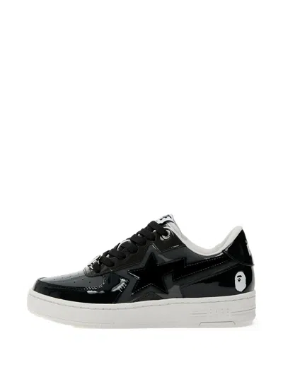 A Bathing Ape Sta Icon Patent Leather Low-top Sneakers