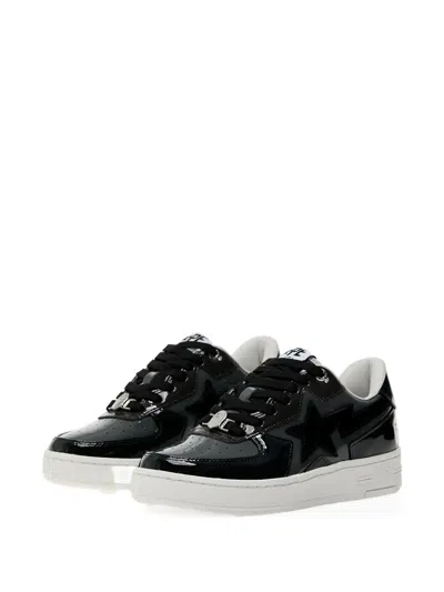 A Bathing Ape Sta Icon Patent Leather Low-top Sneakers