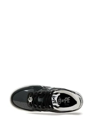 A Bathing Ape Sta Icon Patent Leather Low-top Sneakers