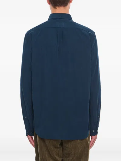 Bd Baggies Button-down Cotton Shirt In Blue