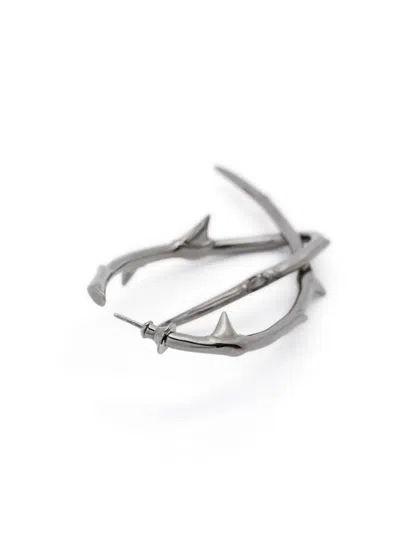 Shaun Leane Rose Thorn Statement Hoop Earrings