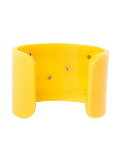 Pre-owned Fendi Ff Open Cuff Bracelet