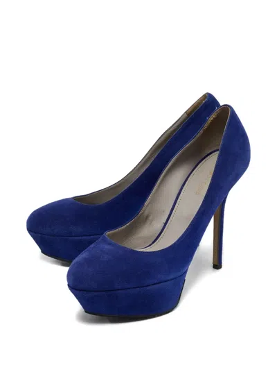 Pre-owned Sergio Rossi Vintage  Platform Suede Umps