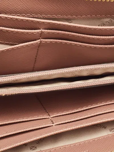 Pre-owned Michael Kors Vintage Logo-lettering Leather Wallet In Pink