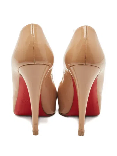 Pre-owned Christian Louboutin 120mm Peep-toe Pumps