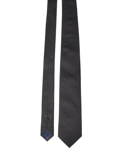 Franzese Collection Franzese Napoli Berlusconi Model Tie In Black