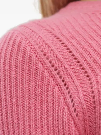 Lisa Yang Ribbed Mini Dress In Pink
