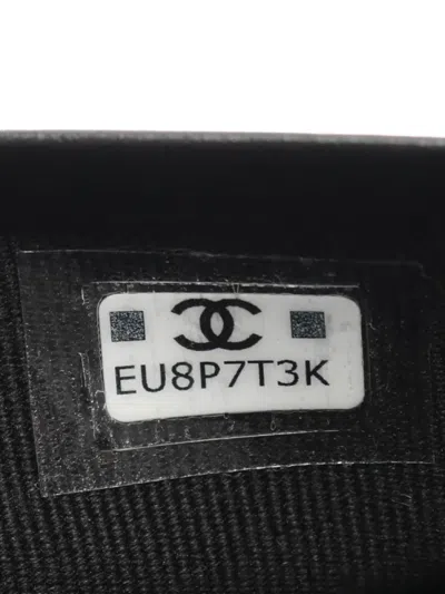 Pre-owned Chanel 2021 Matelasse Zip Wallet In Black