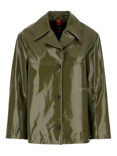 Paul Smith Panelled Leather Jacket