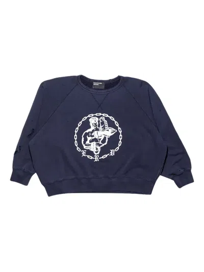 Enfants Riches Deprimes Raglan Crew-neck Sweatshirt In Black