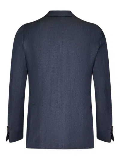 Franzese Collection Franzese Napoli David Beckham Model Blazer In Blue