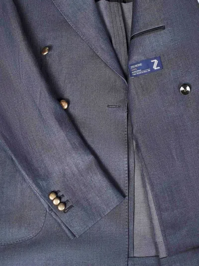 Franzese Collection Franzese Napoli David Beckham Model Blazer In Blue