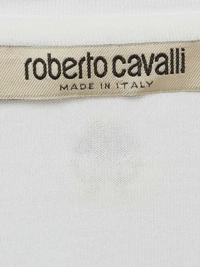 Pre-owned Roberto Cavalli Vintage 2010 Paisley-embellishment T-shirt In White