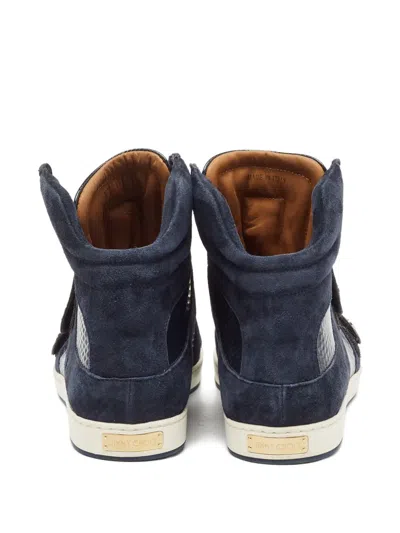 Pre-owned Jimmy Choo Panelled Sneakers In Blue