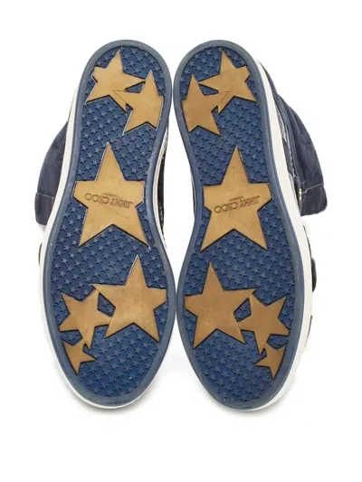 Pre-owned Jimmy Choo Panelled Sneakers In Blue