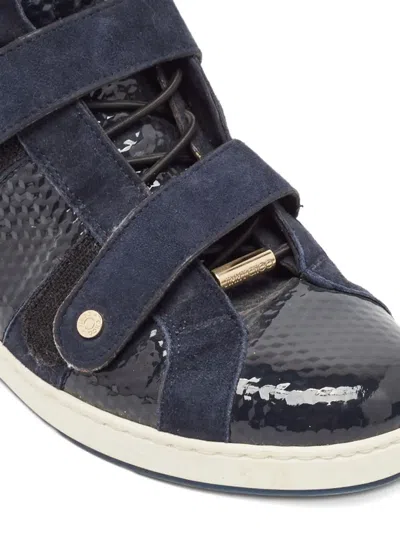 Pre-owned Jimmy Choo Panelled Sneakers In Blue