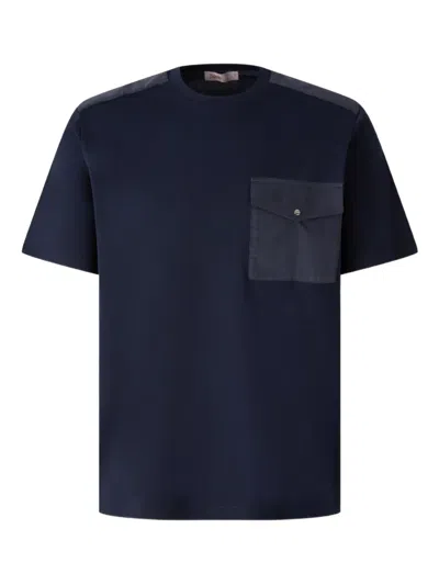 Herno Patch-pocket T-shirt In Blue