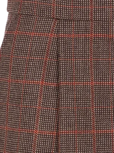 Chloé Plaid-pattern Mini Skirt