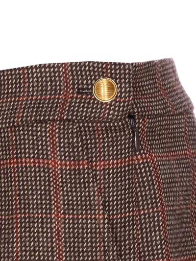 Chloé Plaid-pattern Mini Skirt