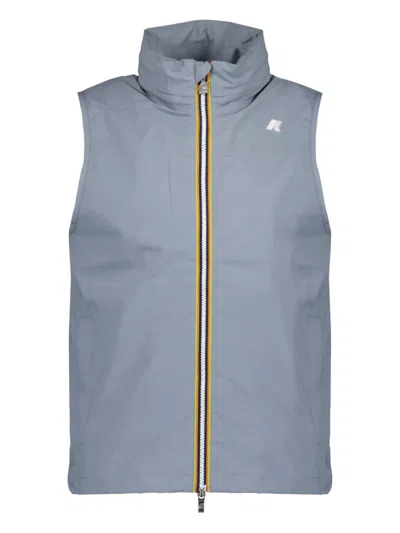 K-way Valen Zip-fastening Gilet In Blue