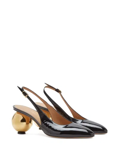 Ferragamo 55mm Spherical-heel Pump