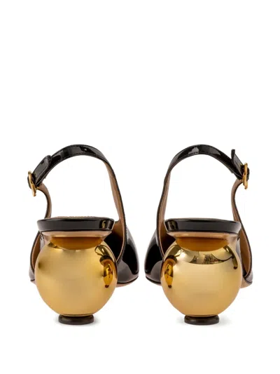 Ferragamo 55mm Spherical-heel Pump