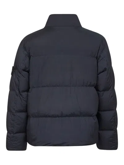 Stone Island Down Jacket In Lightweight Recycled Nylon Reps Jackets Blue In Blue