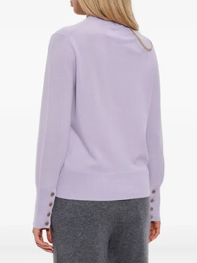 Lisa Yang Nellia Button-front Cashmere Cardigan In Purple