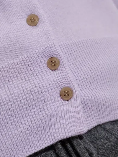 Lisa Yang Nellia Button-front Cashmere Cardigan In Purple
