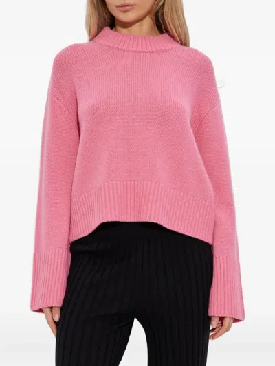 Lisa Yang Wide-cuff Cashmere Sweater In Pink
