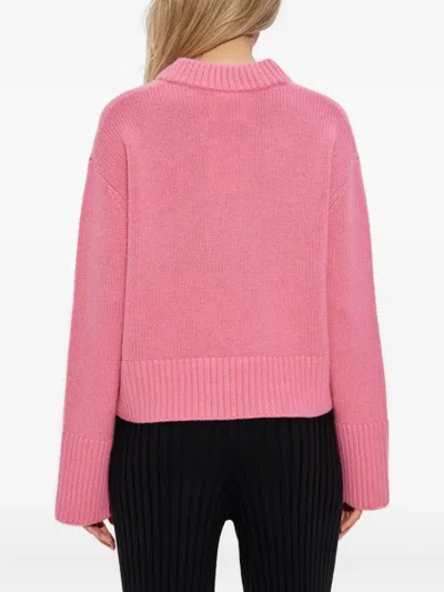 Lisa Yang Wide-cuff Cashmere Sweater In Pink