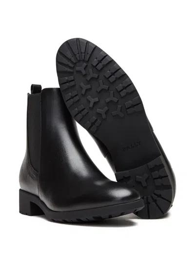 Bally Pull-tab Chelsea Boots In Black