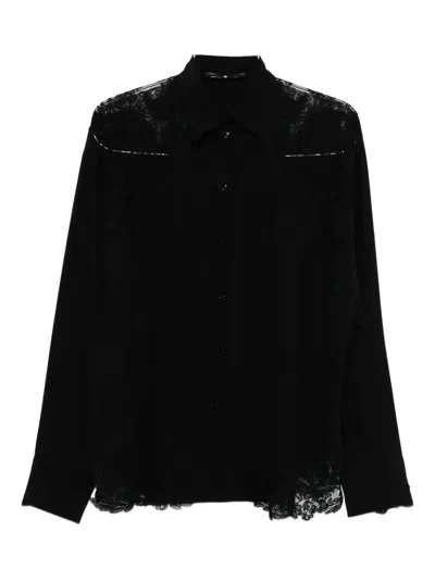 Ermanno Scervino Lace-trimmed Shirt