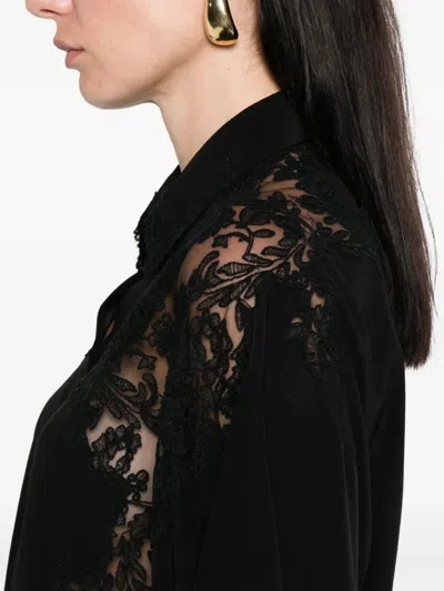 Ermanno Scervino Lace-trimmed Shirt