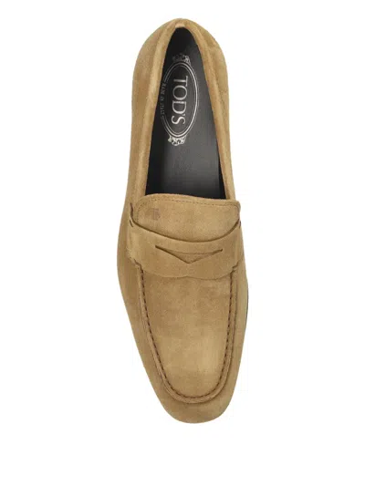 Tod's Penny Suede Loafers