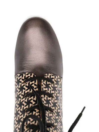 Chie Mihara 80mm Masalac Geometric-pattern Lace-up Boots