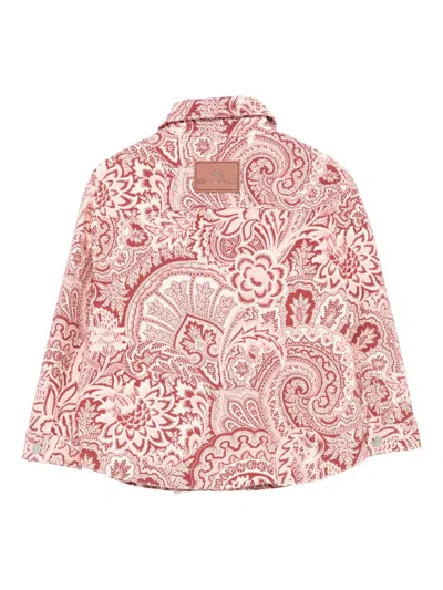 Etro Paisley-print Jacket In Pink