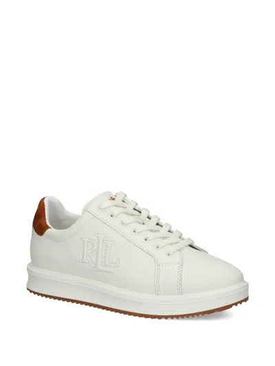 Ralph Lauren Women's Ainsley Lace-up Sneakers In White