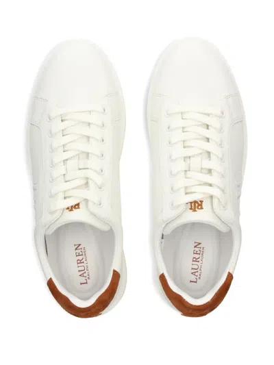 Ralph Lauren Women's Ainsley Lace-up Sneakers In White