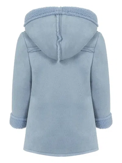 Lapin House Hooded Coat In Blue