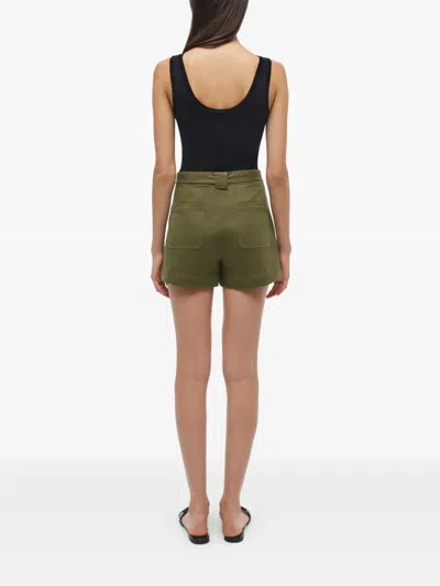 Simkhai Lourie Belted Shorts In Green