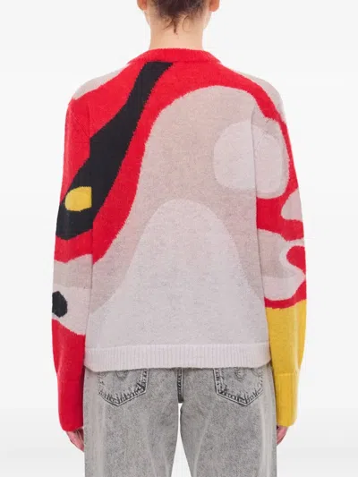 Charles Jeffrey Loverboy Abstract-print Crew-neck Sweater In Multi
