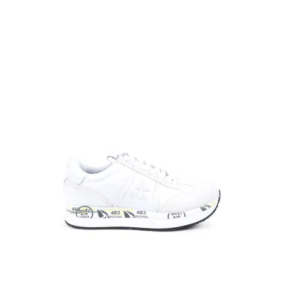 Premiata White Sneakers For Woman With Logo
