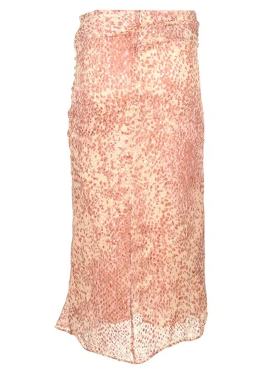 Isabel Marant Lisanne Printed Midi Skirt