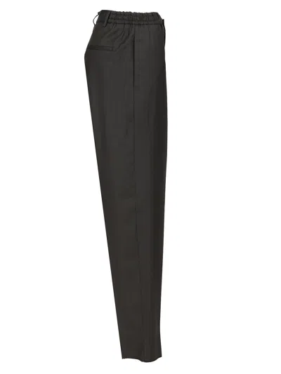 Tagliatore Garcon Con Elastico Tela Trousers Black In Black
